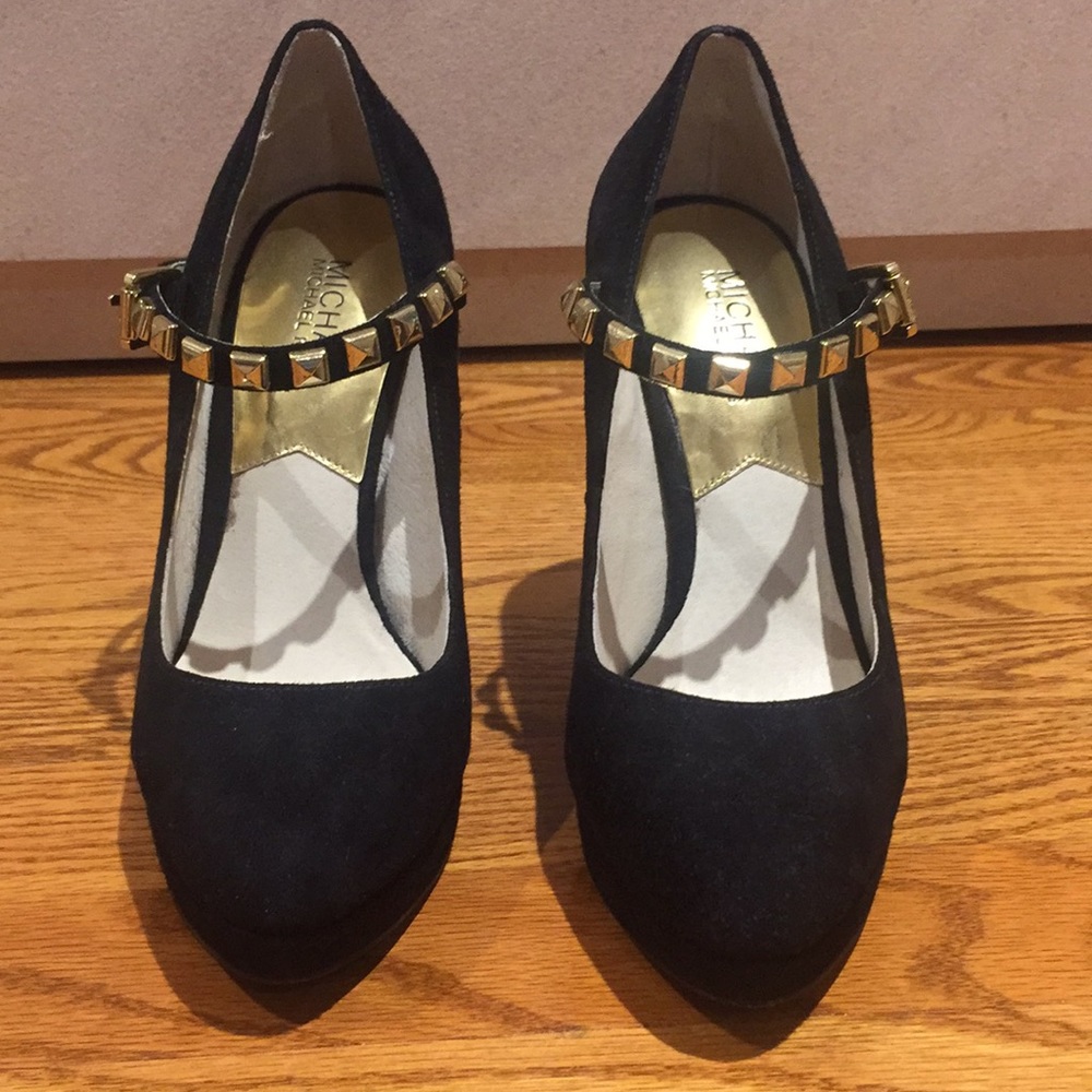 Michael Kors Suede Platform Heels